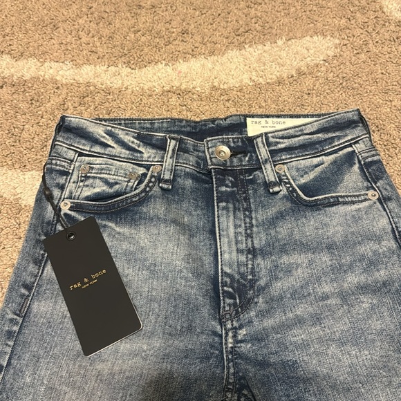 rag & bone, Nina High Rise Ankle Skinny Jeans in Pearl, Size 24 - Picture 4 of 11